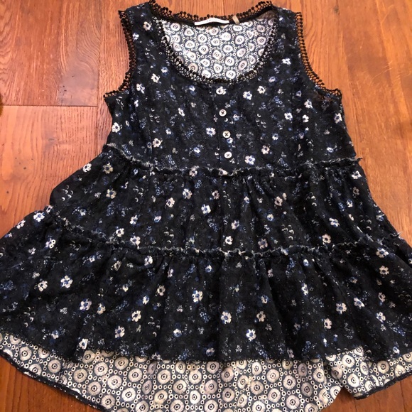 Tahari Floral Sleeveless Tunic - Picture 4 of 10